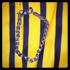 Silver chain bracelet